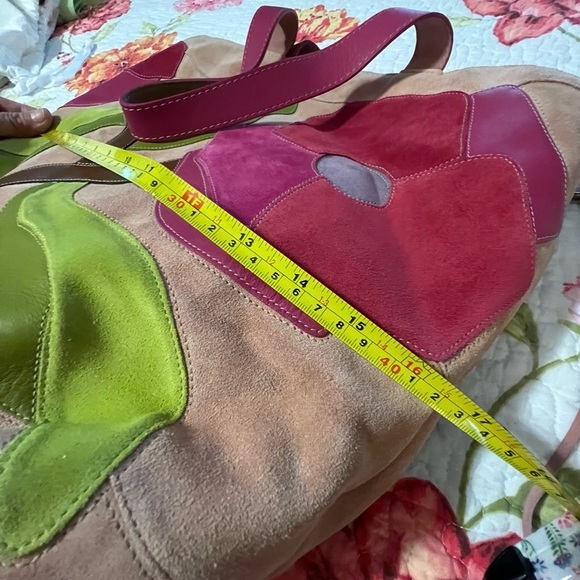 Coach Limited Edition Poppy Floral Appliqué Pink Leather Large Tote Bag - Picture 16 of 16